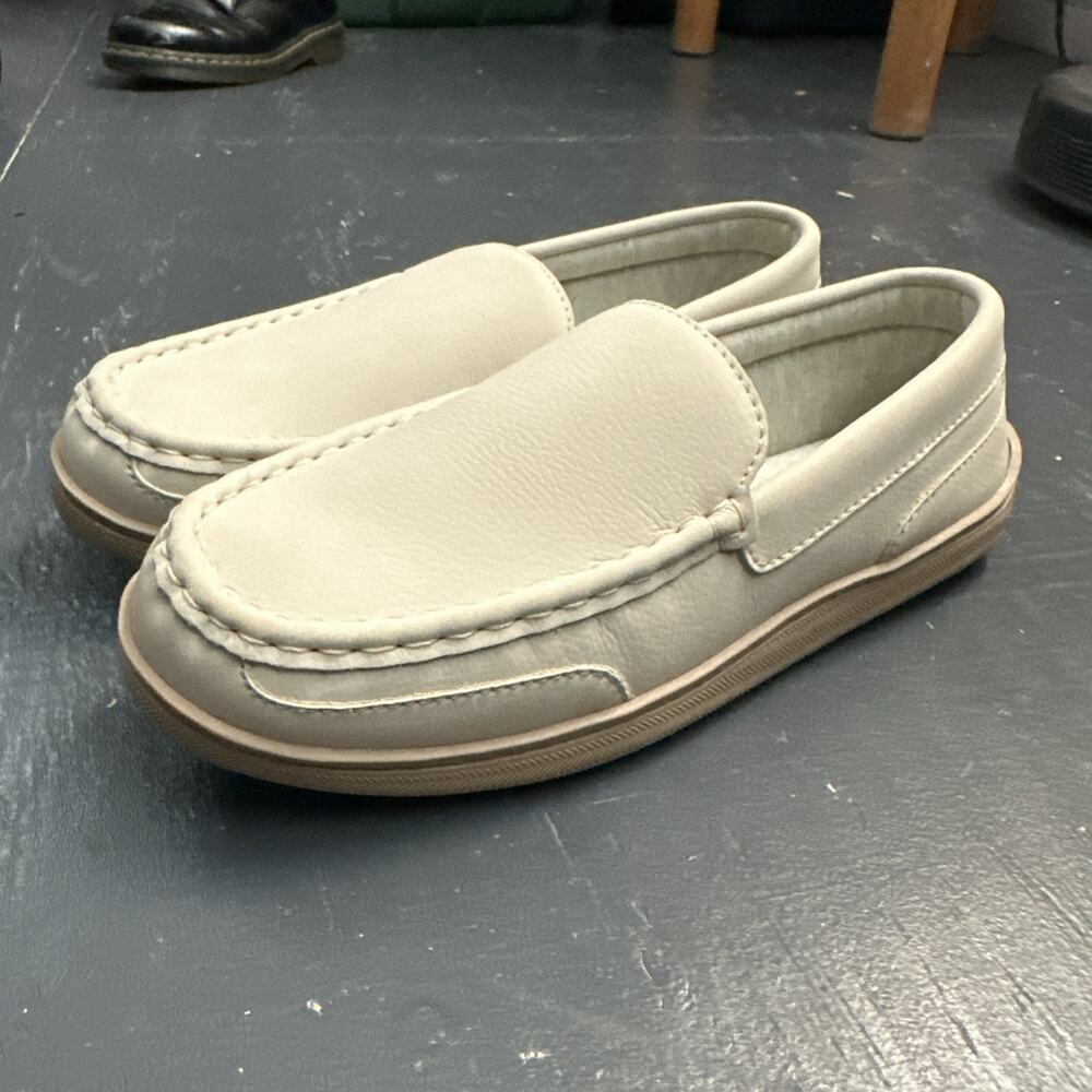 My Slippers Slip On Comfort by My Pillow Beige Leather - Women’s Sz 10 - 30